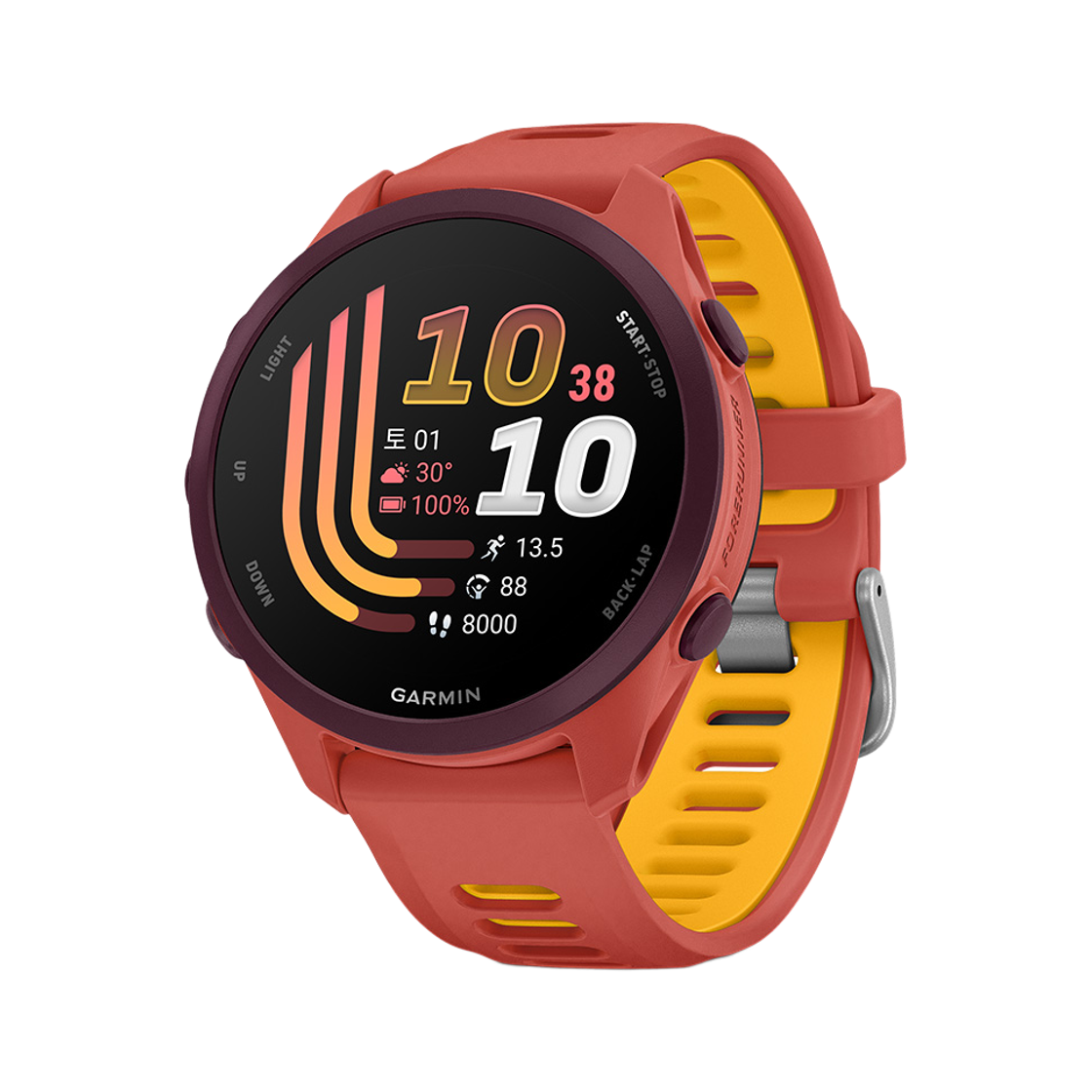 가민 포러너 170 뮤직 레드핑크 러닝 GPS 스마트워치(Garmin Forerunner170Music,GPS,WiFi,Red Pink/Mango, KOR/SEA,AA5206_010-03920-55)