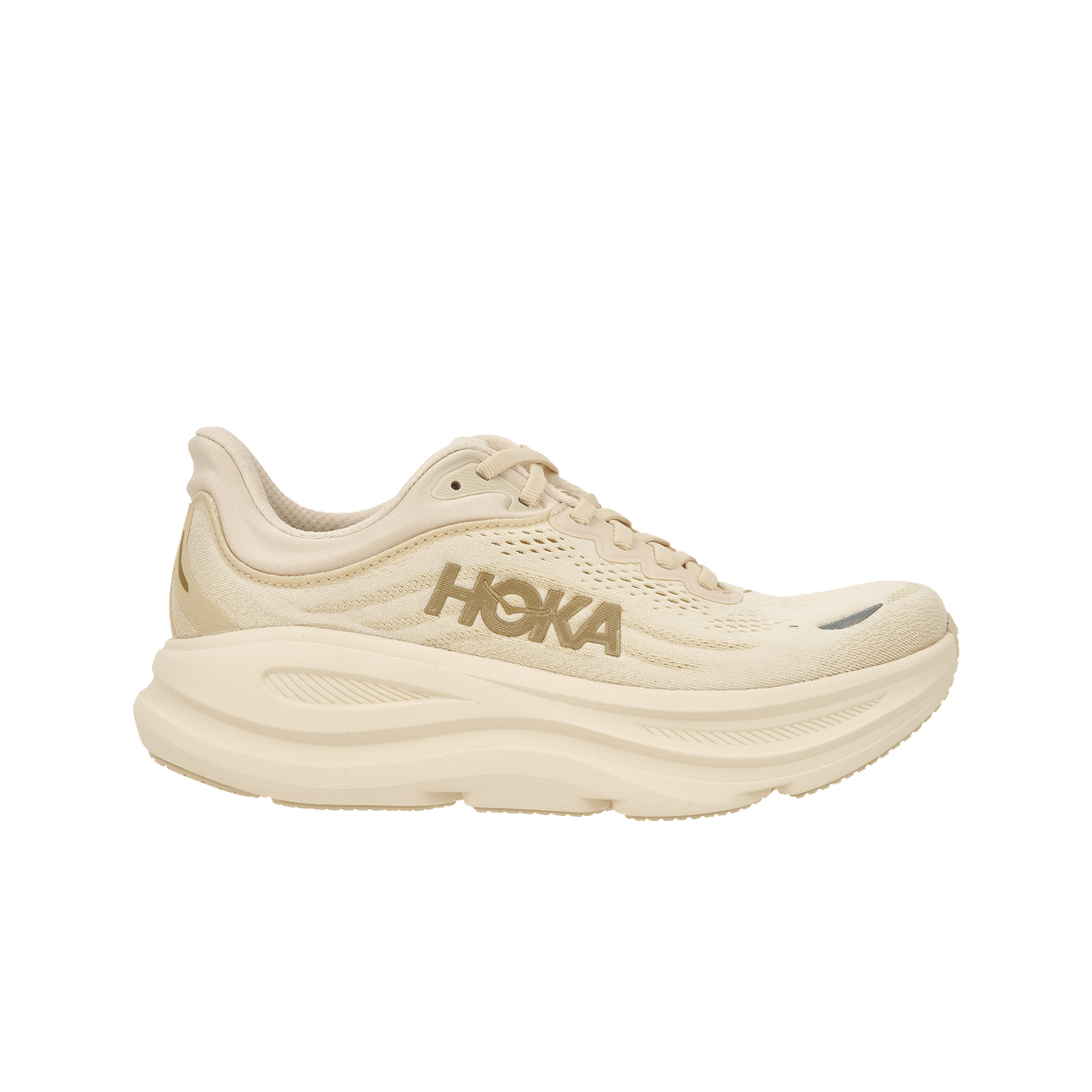 (W) 호카 본디 9 바닐라 버치 - 와이드((W) Hoka Bondi 9 Vanilla Birch - Wide)