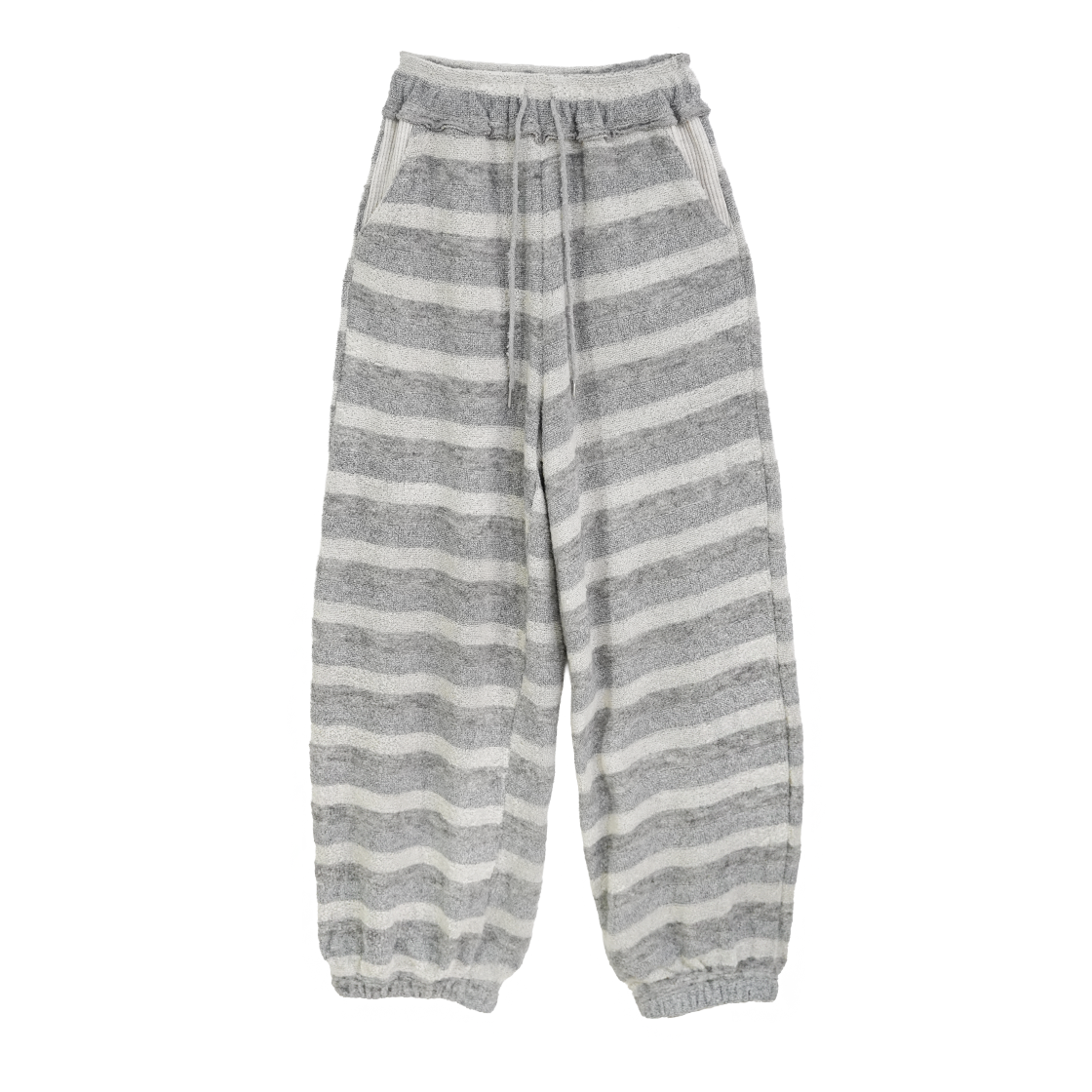 솜속 테이지 스트라이프 테리 팬츠 멜란지 그레이(SOMSOC Tage Stripe Terry Pants Melange Grey)