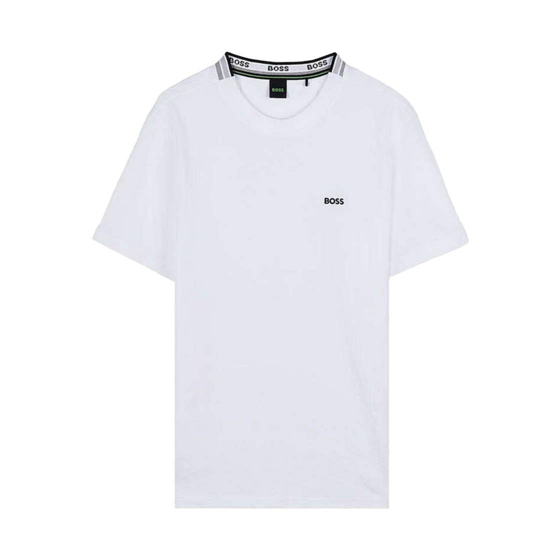 휴고 보스 로고 자수 티셔츠 화이트(Hugo Boss Logo Embroidered T-Shirt White) - 1