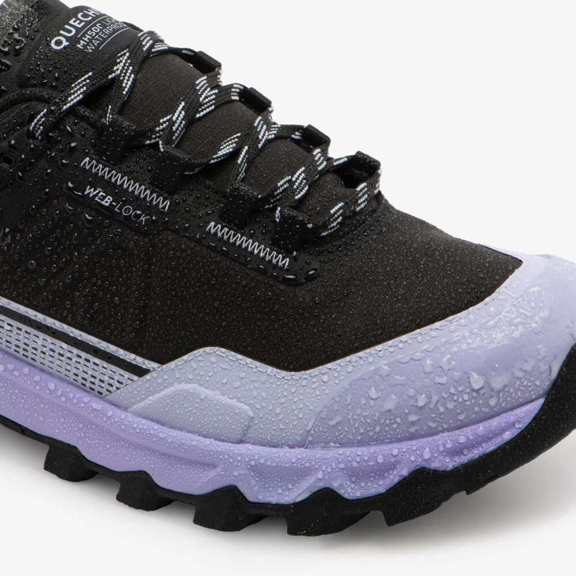 데카트론 여성 경량 방수 단목 하이킹화 MH500 라이트 WP 스위트 퍼플(DECATHLON Women's Lightweight Waterproof Low Hiking Shoes MH500 Light WP Sweet Purple) - 3