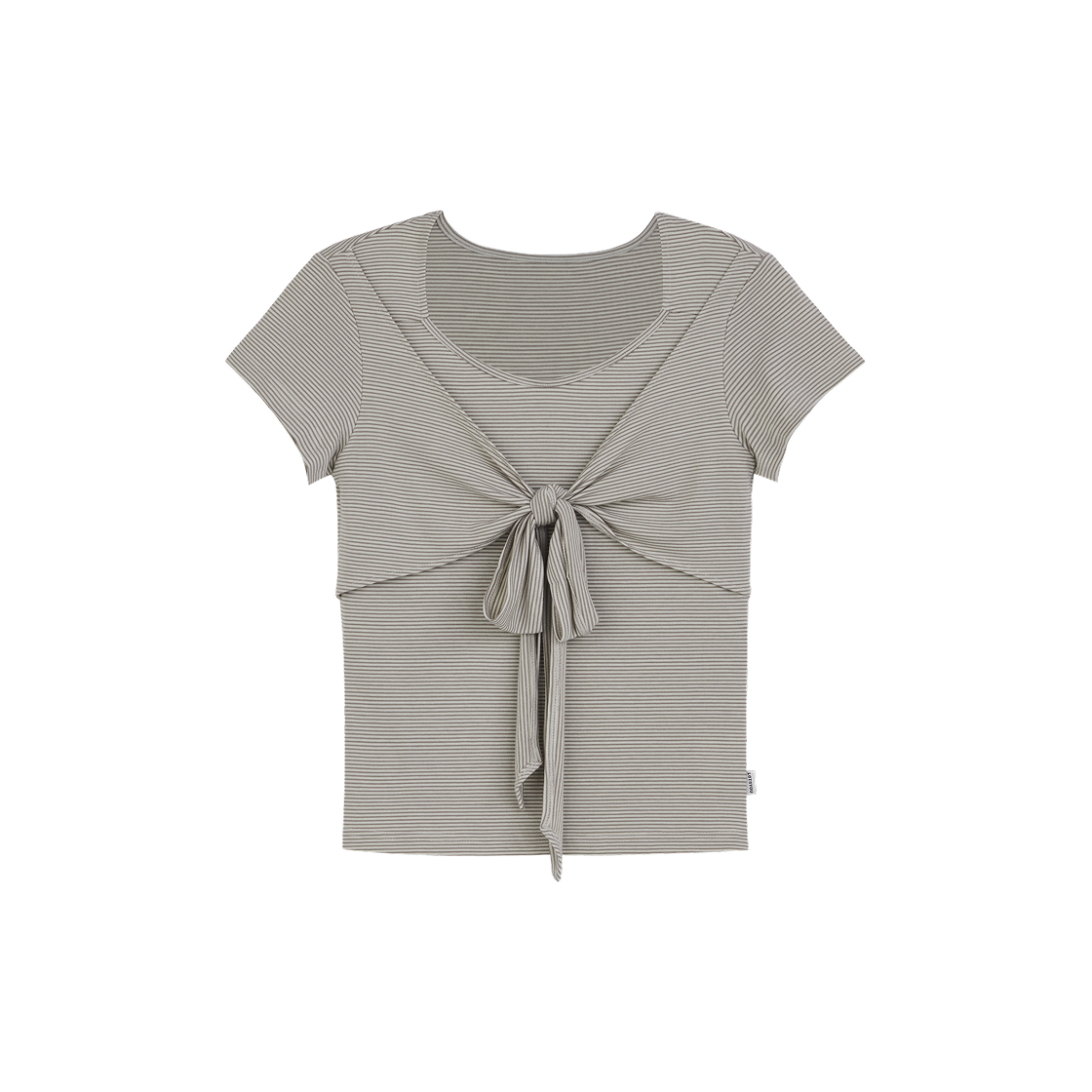 LOTS2RSW010OBE LOTS YOU Twisty Half Sleeve Tee Beige