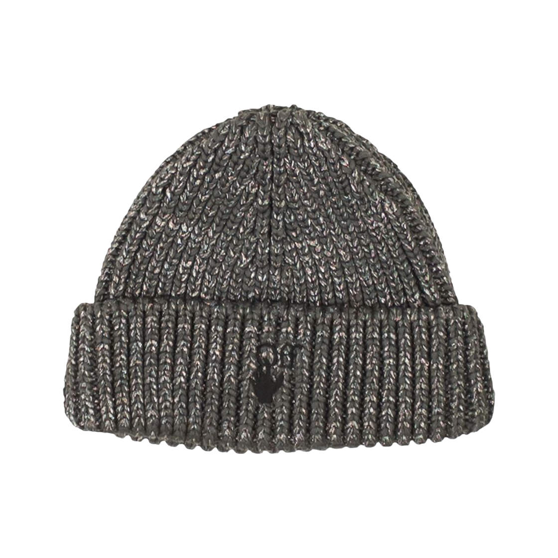 오프화이트 핸드 오프 루렉스 비니 그레이 블랙(Off-White Hand Off Lurex Beanie Grey Black) - 1