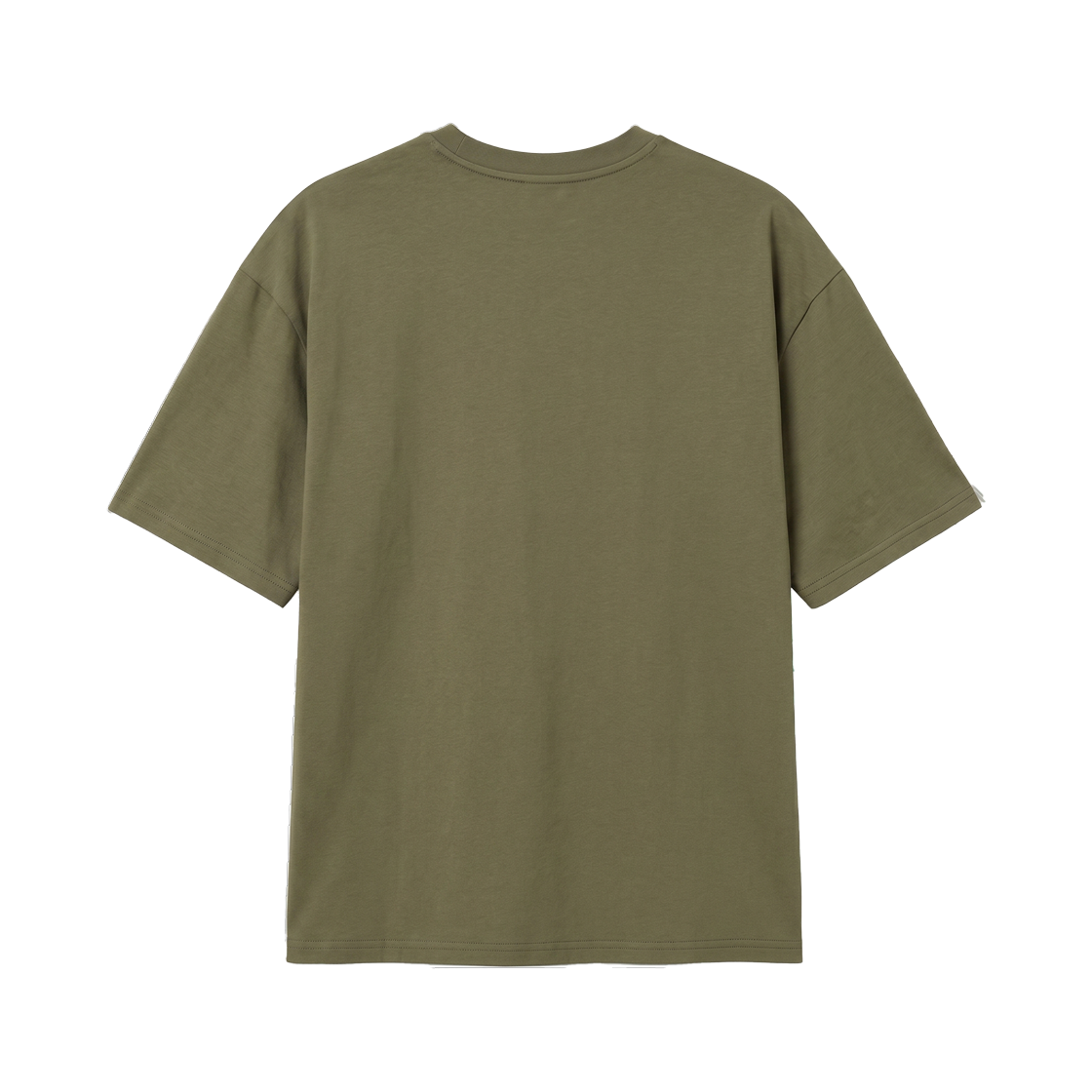누아트스튜디오 솔리드 반팔 티셔츠 카키(NUART STUDIO Solid Short Sleeve Khaki) - 2