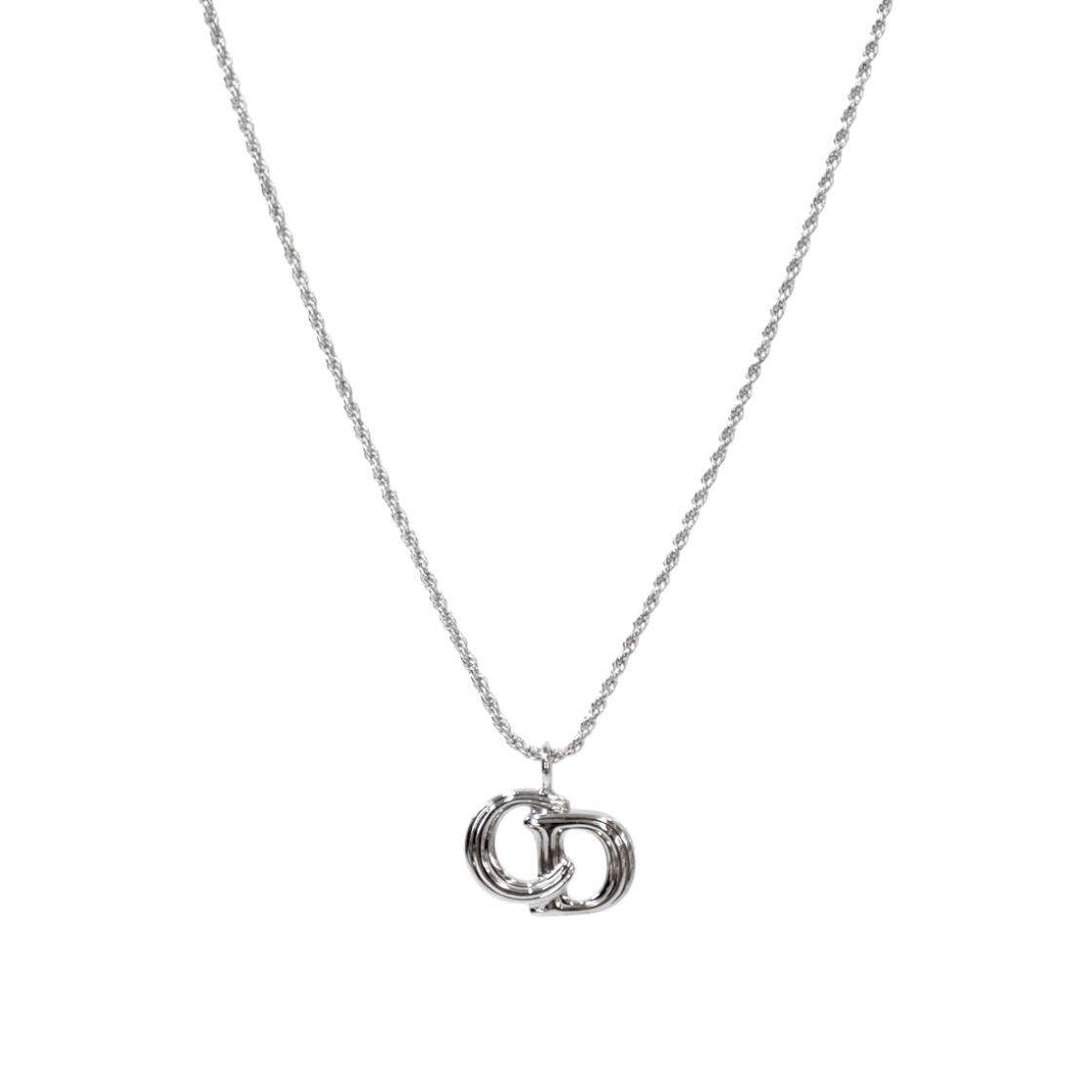ITEEIKT7FBMA Dior CD Silver Necklace A-B52147
