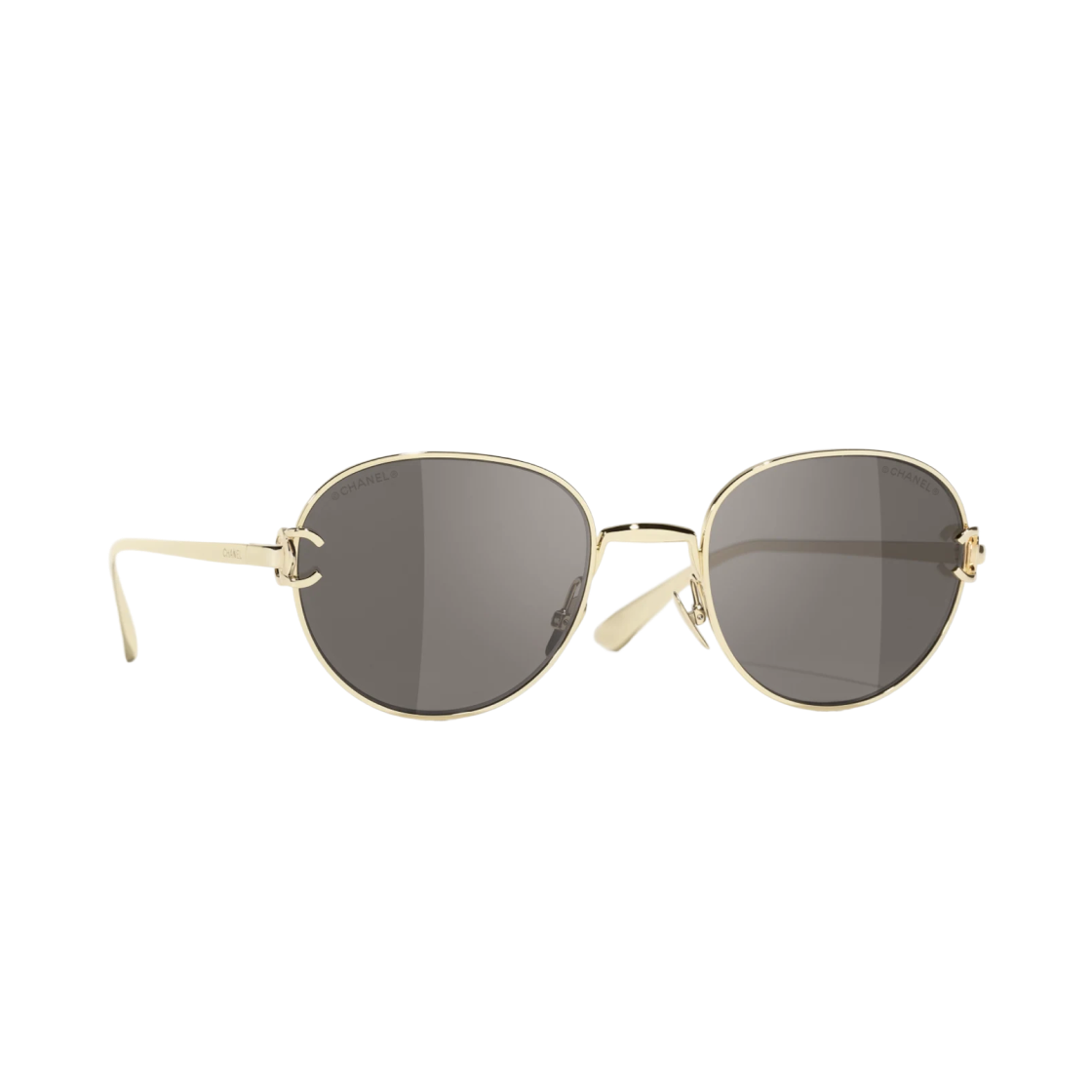 A71806-X01060-L1523 Chanel Pantos Sunglasses Metal & Gold