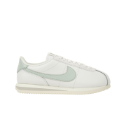 (W) Nike Cortez Leather Summit White Light Silver