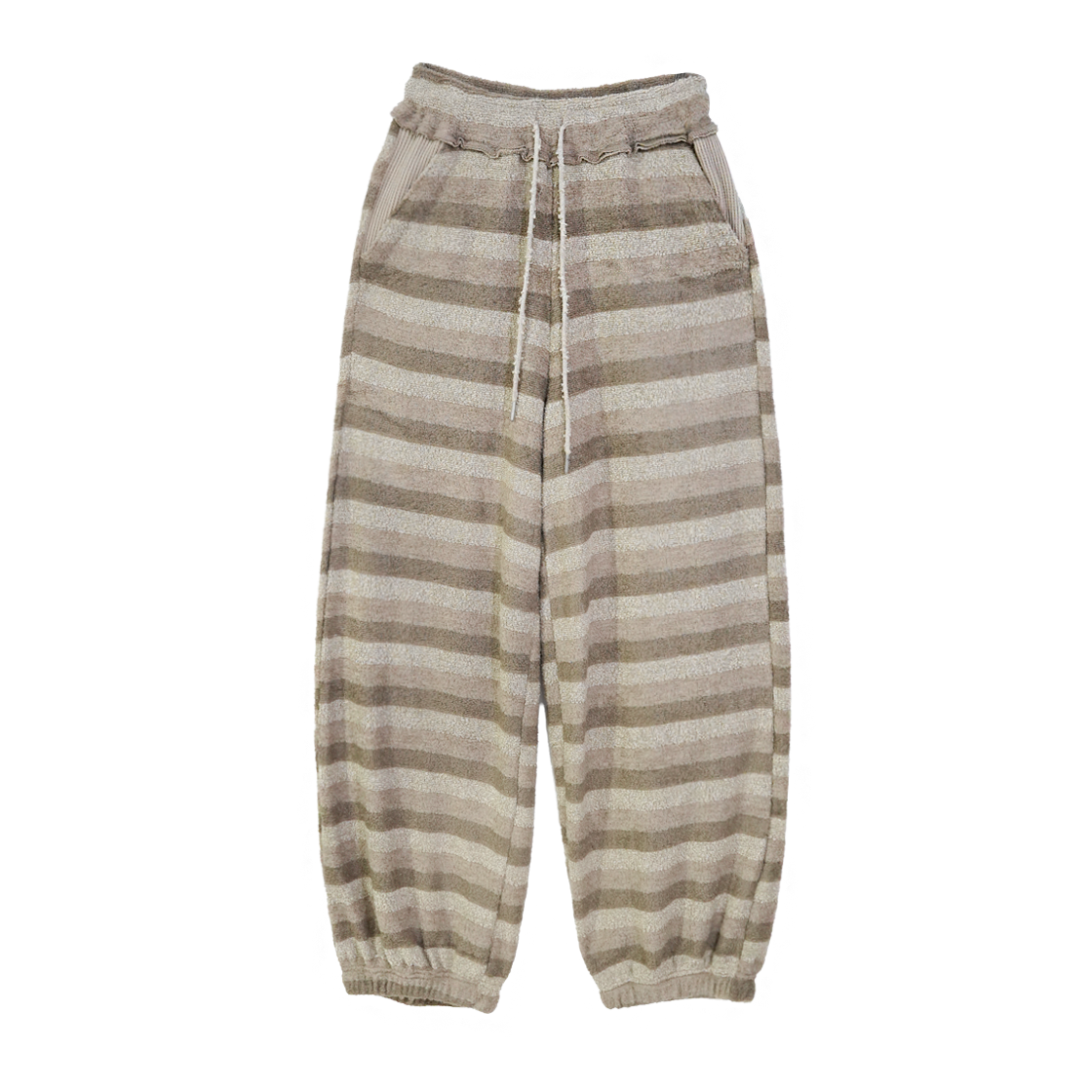 솜속 테이지 스트라이프 테리 팬츠 베이지(SOMSOC Tage Stripe Terry Pants Beige)