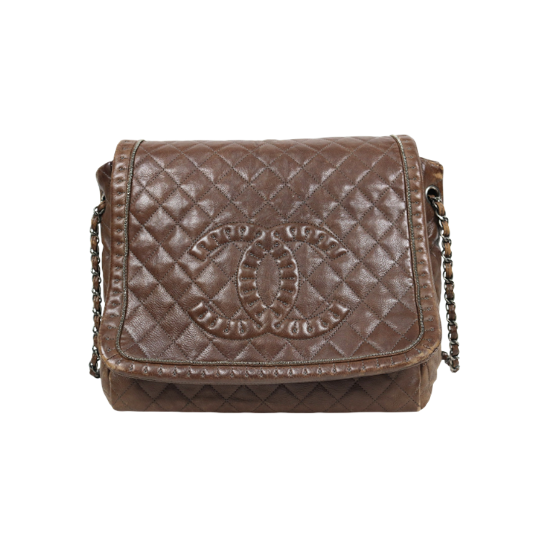 IT7OFNBNWA6A Chanel Brown Seasonal Chain Shoulder Bag