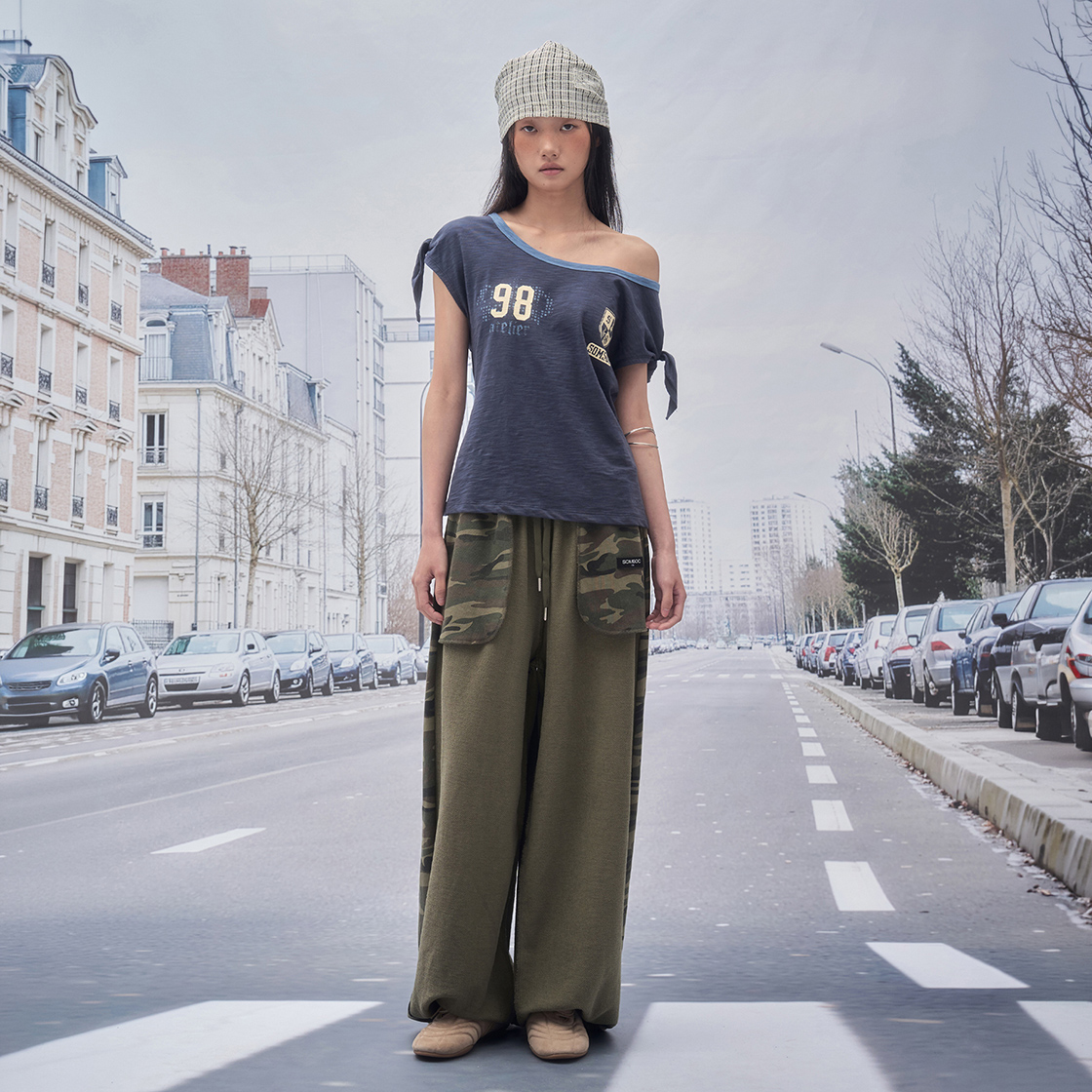 솜속 아렌 리버시블 카모 팬츠 카키(SOMSOC Aren Reversible Camo Pants Khaki) - 3