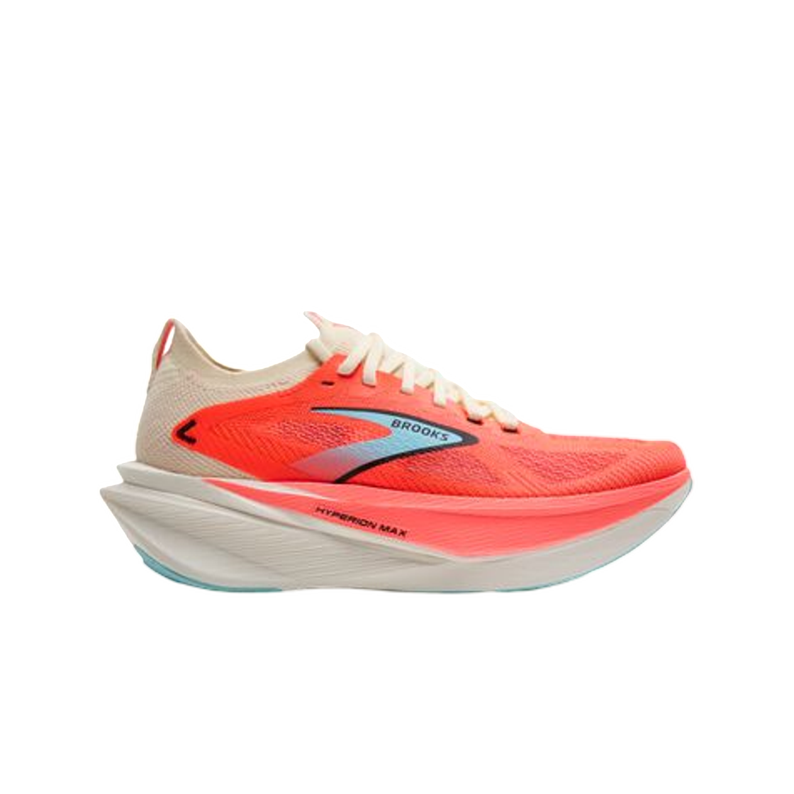 (W) 브룩스 러닝 하이페리온 맥스 3 코코넛 파이어리 코랄 - B 미디움((W) Brooks Running Hyperion Max 3 Coconut Fiery Coral Atomizer - B Medium) - 1