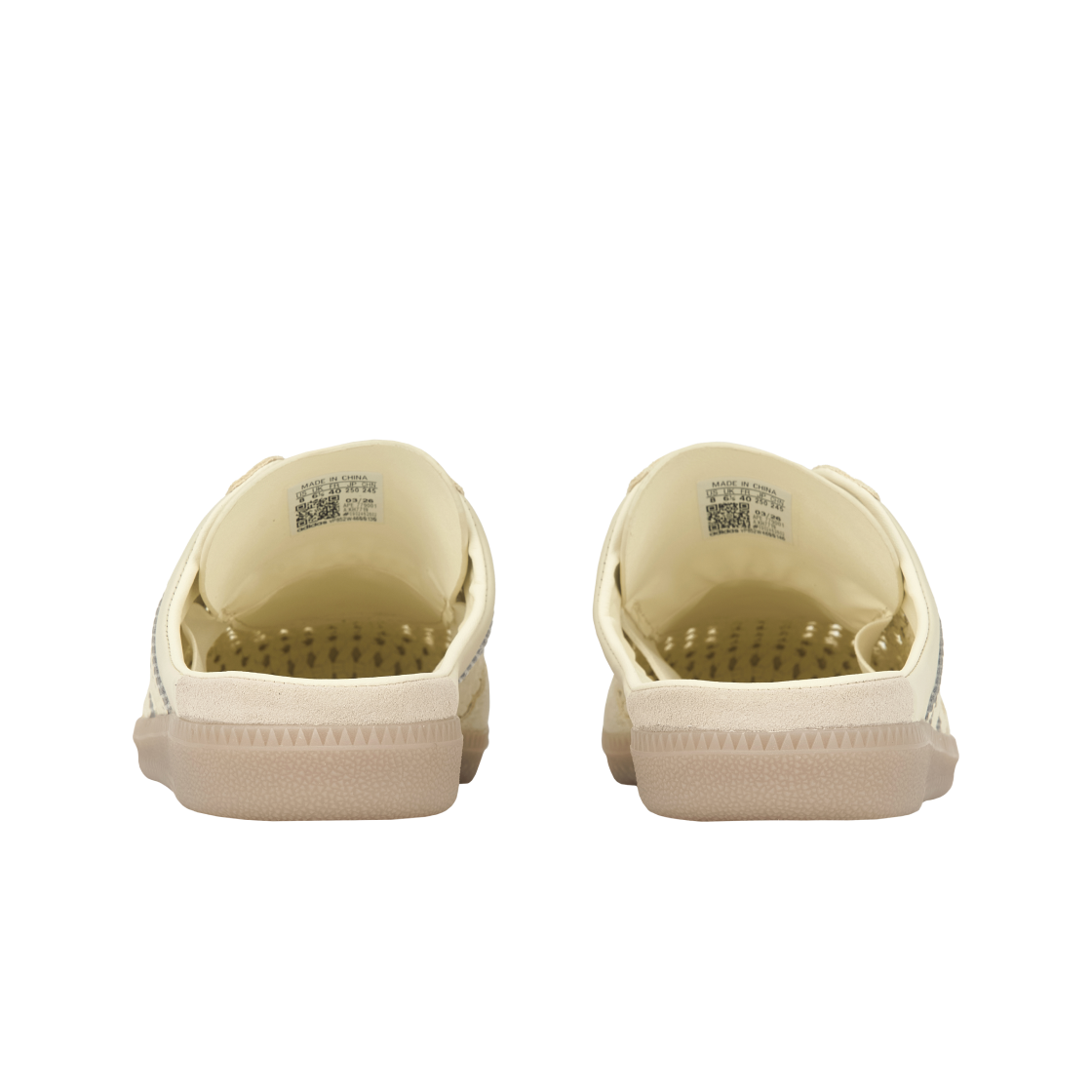 (W) 아디다스 삼바 뮬 크림 화이트 골드 메탈릭((W) Adidas Samba Mule Cream White Gold Metallic) - 6