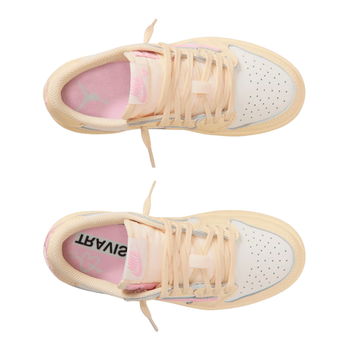 (PS) 조던 1 x 트래비스 스캇 레트로 로우 OG SP 모슬린 샤이 핑크((PS) Jordan 1 x Travis Scott Retro Low OG SP Muslin Shy Pink) - 2