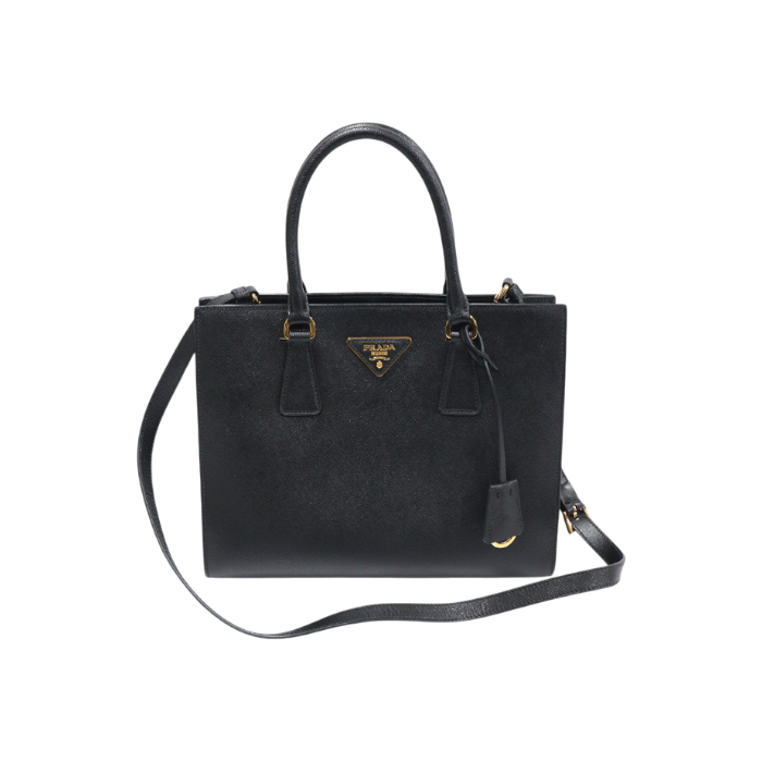 프라다 1BA360 블랙 사피아노 럭스 트라이앵글 2WAY(Prada Black Saffiano Lux Triangle 2-Way Bag)