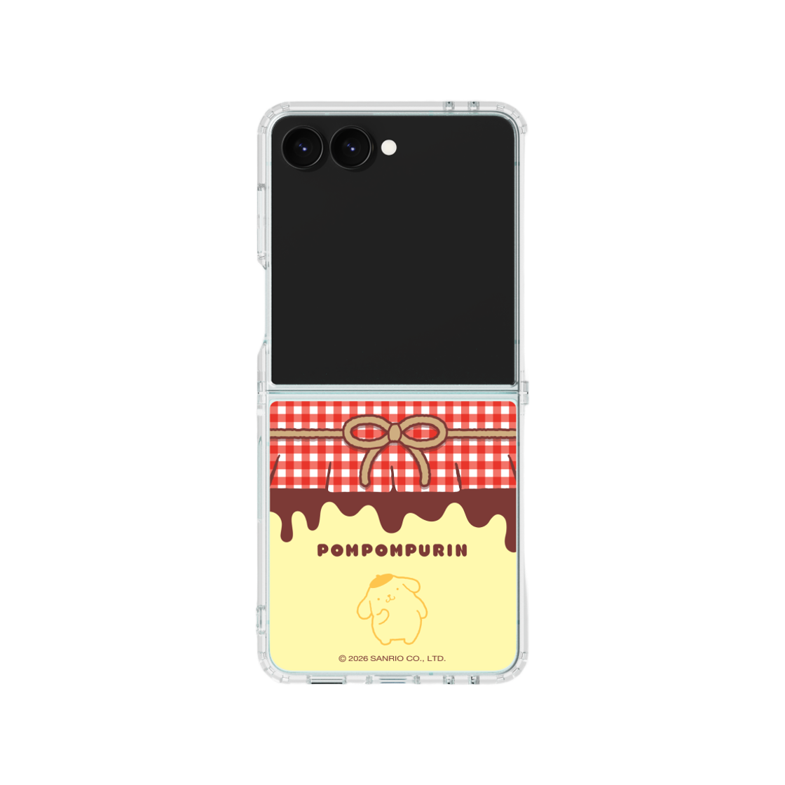 폼폼푸린 푸딩팩 클리어 마그넷 케이스 for Galaxy Z Flip7(POMPOMPURIN Pudding pack Clear Magnet Case for Galaxy Z Flip7) - 1