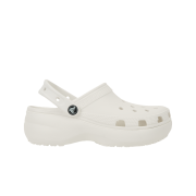 (W) Crocs Classic Platform Clog White