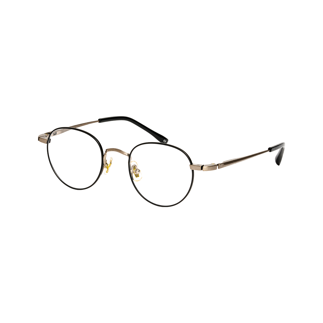 테츠오아이웨어 유키 메탈테 C2 블랙 & 브라운(TETSUO EYEWEAR Yuki C2 Black & Brown) - 2