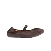 (W) GU Strap Ballet Sneakers Dark Brown