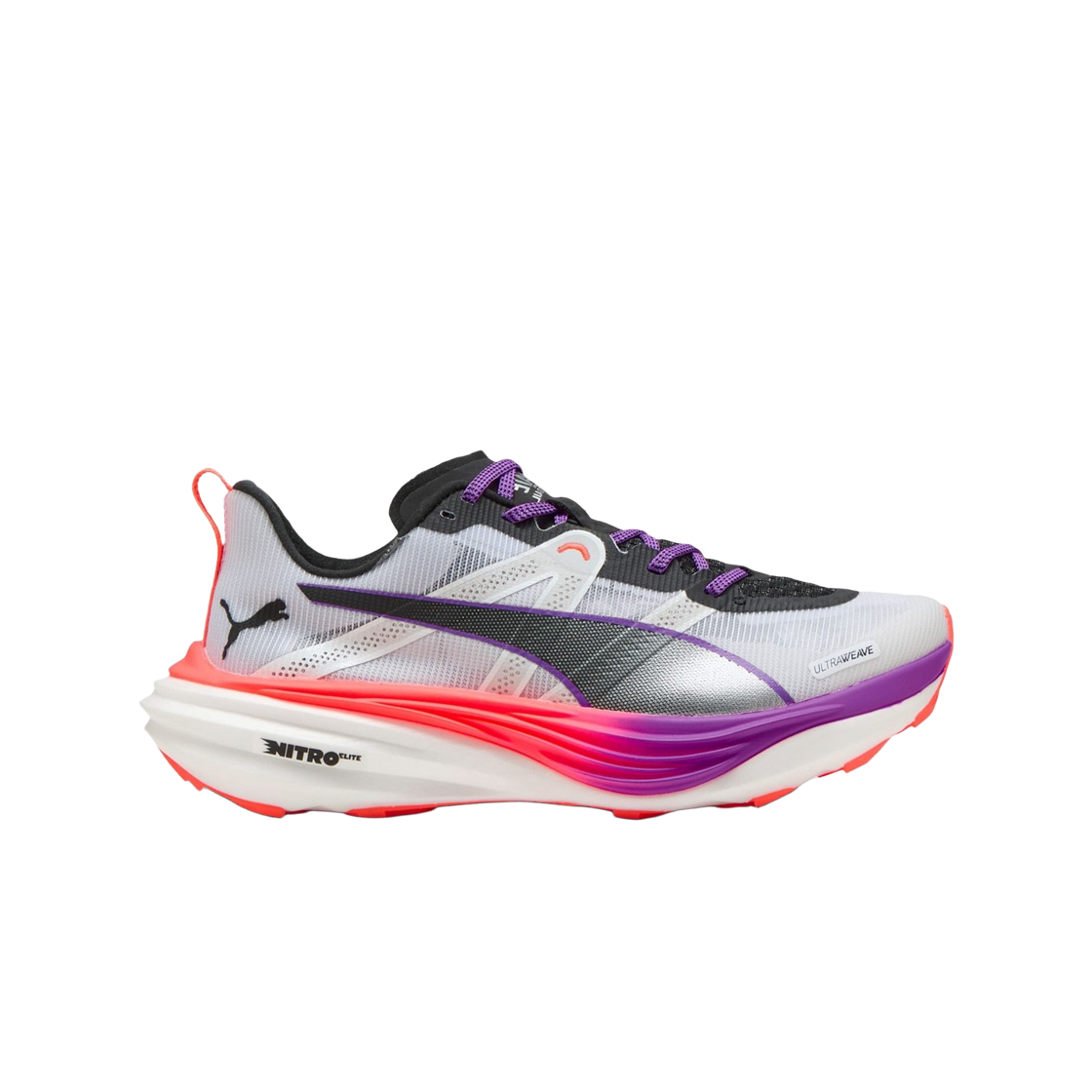 310468-01 (W) Puma Deviate Nitro Elite Trail White Glowing Red