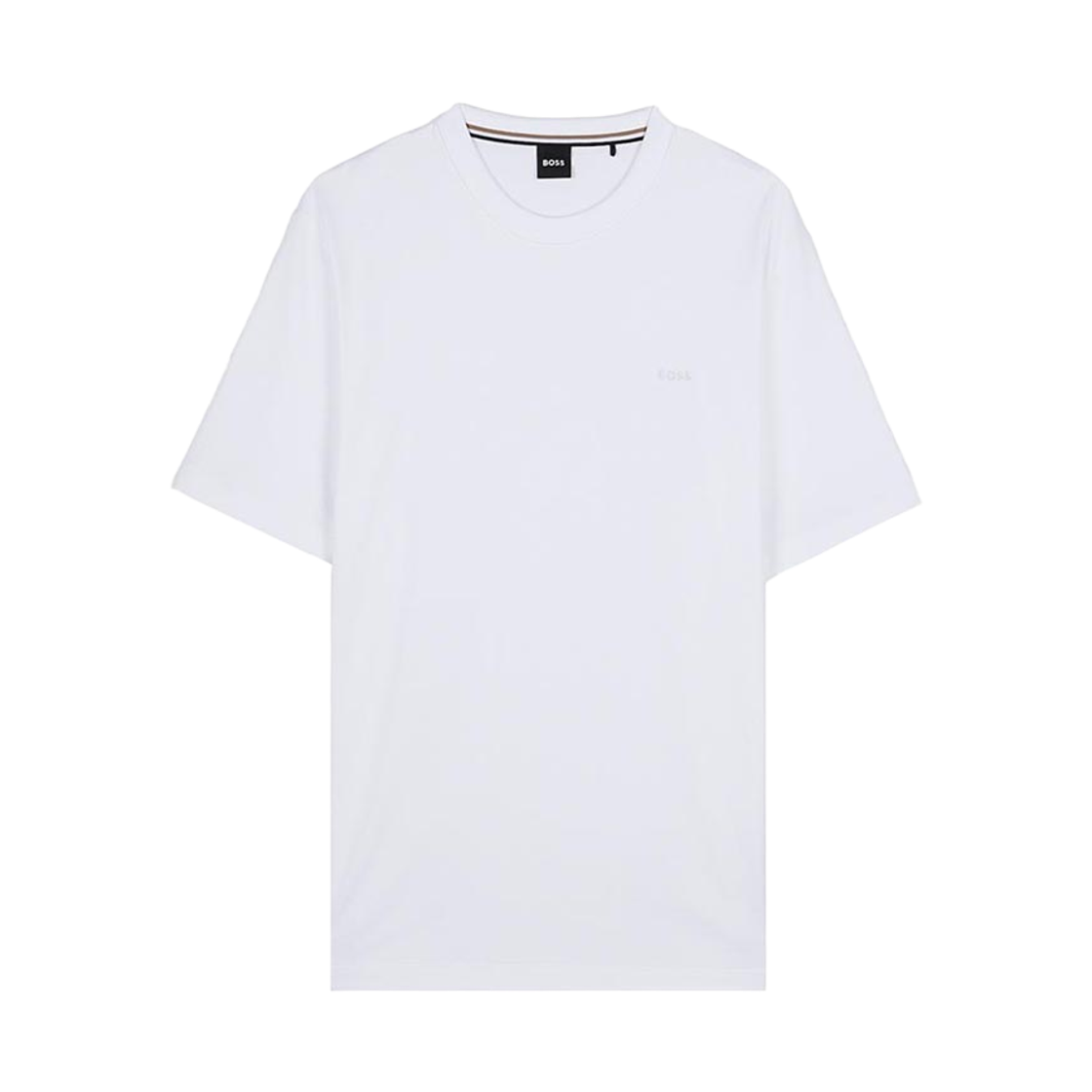 휴고 보스 토널 로고 코튼 저지 티셔츠 화이트(Hugo Boss Cotton Jersey T-Shirt with Tonal Logo White) - 1