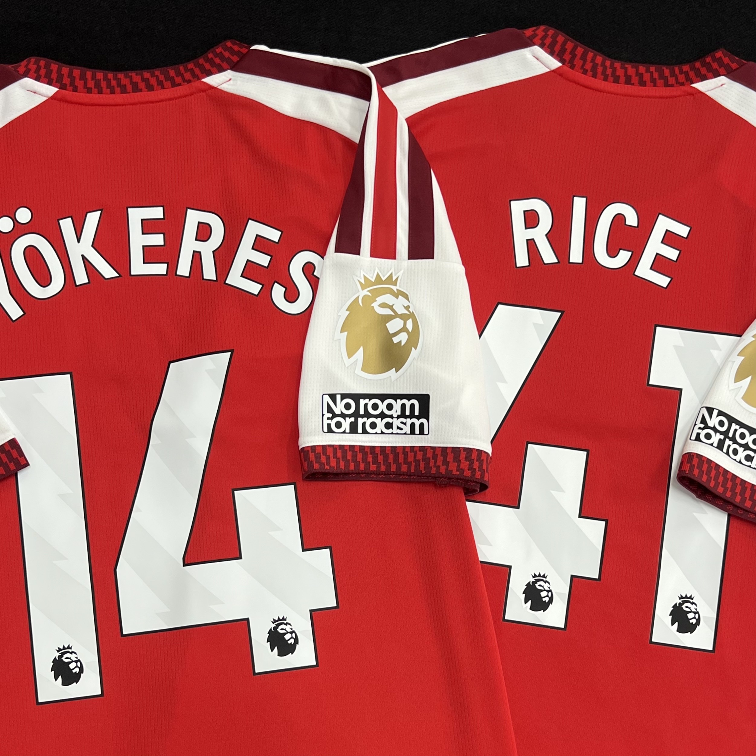 Adidas Arsenal 2025/26 Home Jersey Better Scarlet White - KR Sizing (Non Marking Ver.), Adidas Arsenal 2025/26 Home LS Jersey Better Scarlet White - KR Sizing (Non Marking Ver.) 착용 스타일
