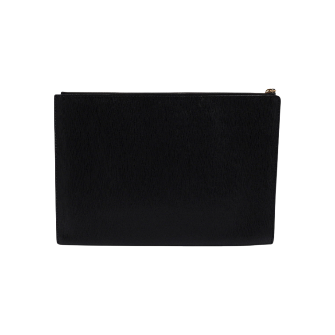 ITGG93DHE534 Ferragamo FZ-66 0480 Black Leather Revival Men Clutch Bag