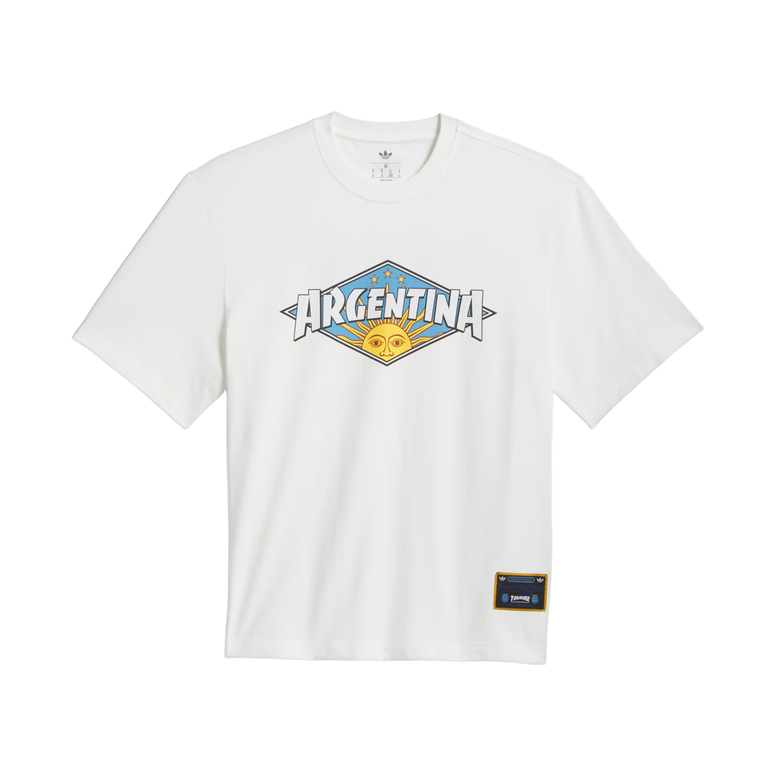 KX4544 Adidas x Thrasher x Argentina T-Shirt Core White - KR Sizing