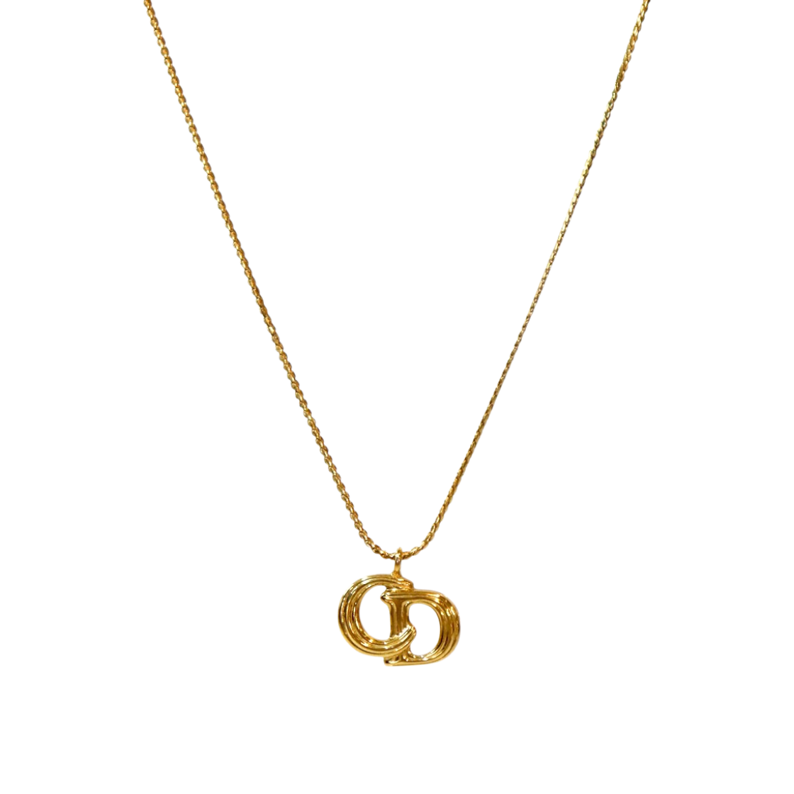ITEDPHEKSNO4 Dior CD Gold Necklace A-B56743