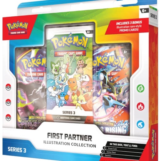 Pokemon TCG First Partner Illustration Collection Series Vol.1 Box (English Ver.), Pokemon TCG Mega Expansion Pack Inferno X Box (Pack of 30/Korean Ver.) 착용 스타일 - 4