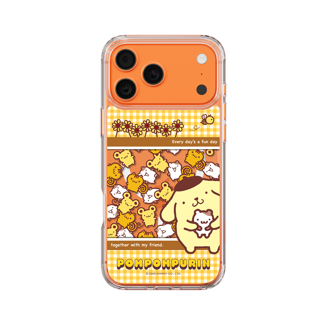 폼폼푸린 스낵키 클리어 마그넷 케이스 for iPhone17 Series(POMPOMPURIN Snacky Clear Magnet Case for iPhone17 Series)