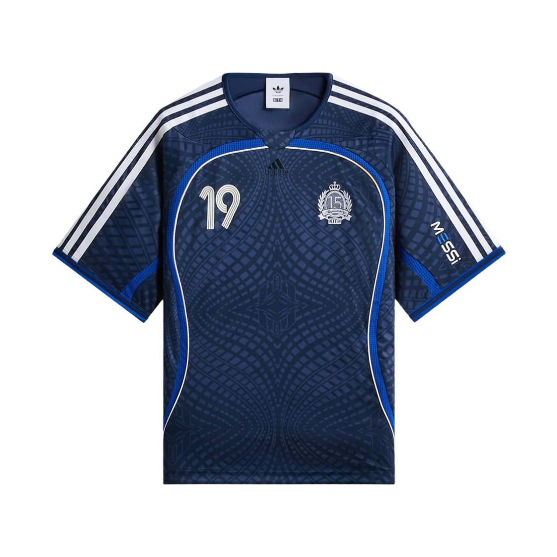 아디다스 x 키스 x 메시 풋볼 저지 나이트 네이비 - KR 사이즈(Adidas x Kith x Messi Football Jersey Night Navy - KR Sizing)