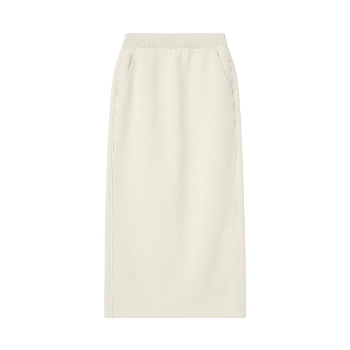 358538-30 (W) GU Heavyweight Sweat Narrow Skirt + EC Long Length Natural
