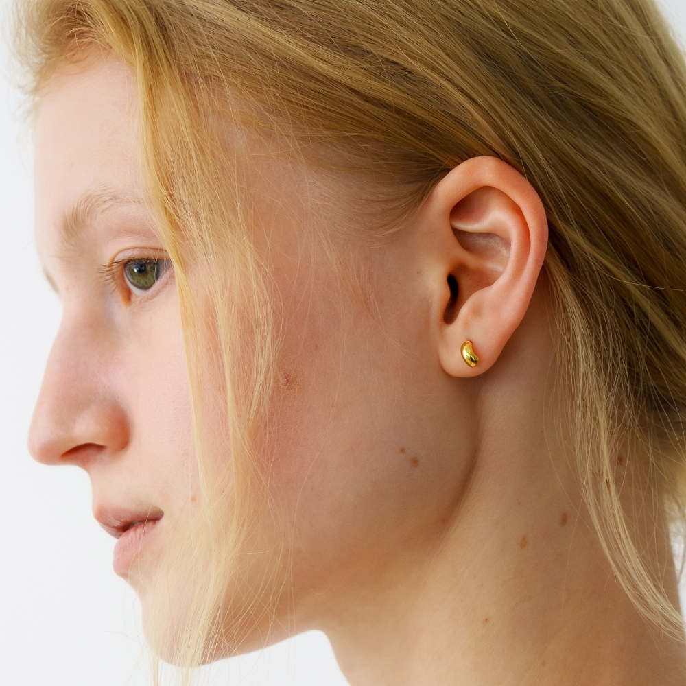 러브미몬스터 타이니 튜브 귀걸이 골드(lovememonster Tini Tube Earrings GOLD) - 3