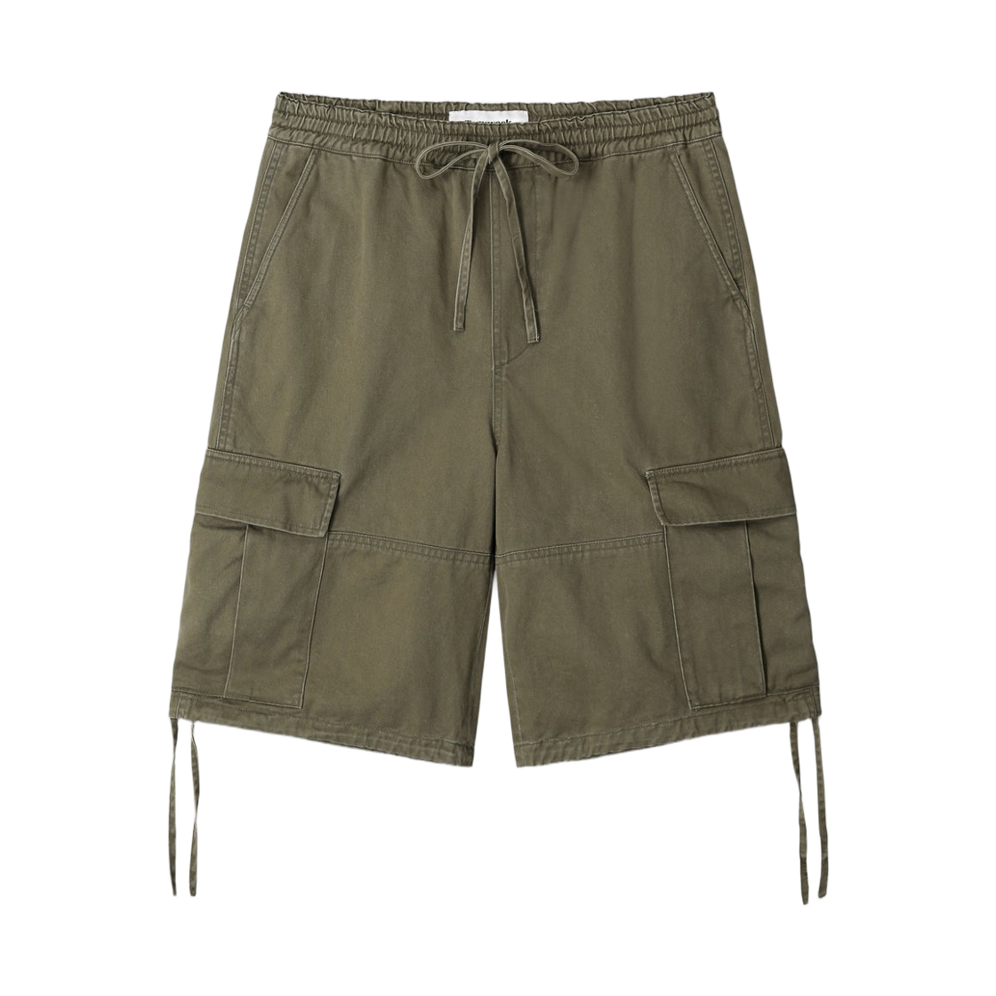(W) 토니웩 가먼트 워시드 카고 쇼츠 올리브((W) Tonywack Garment Washed Cargo Shorts Olive)