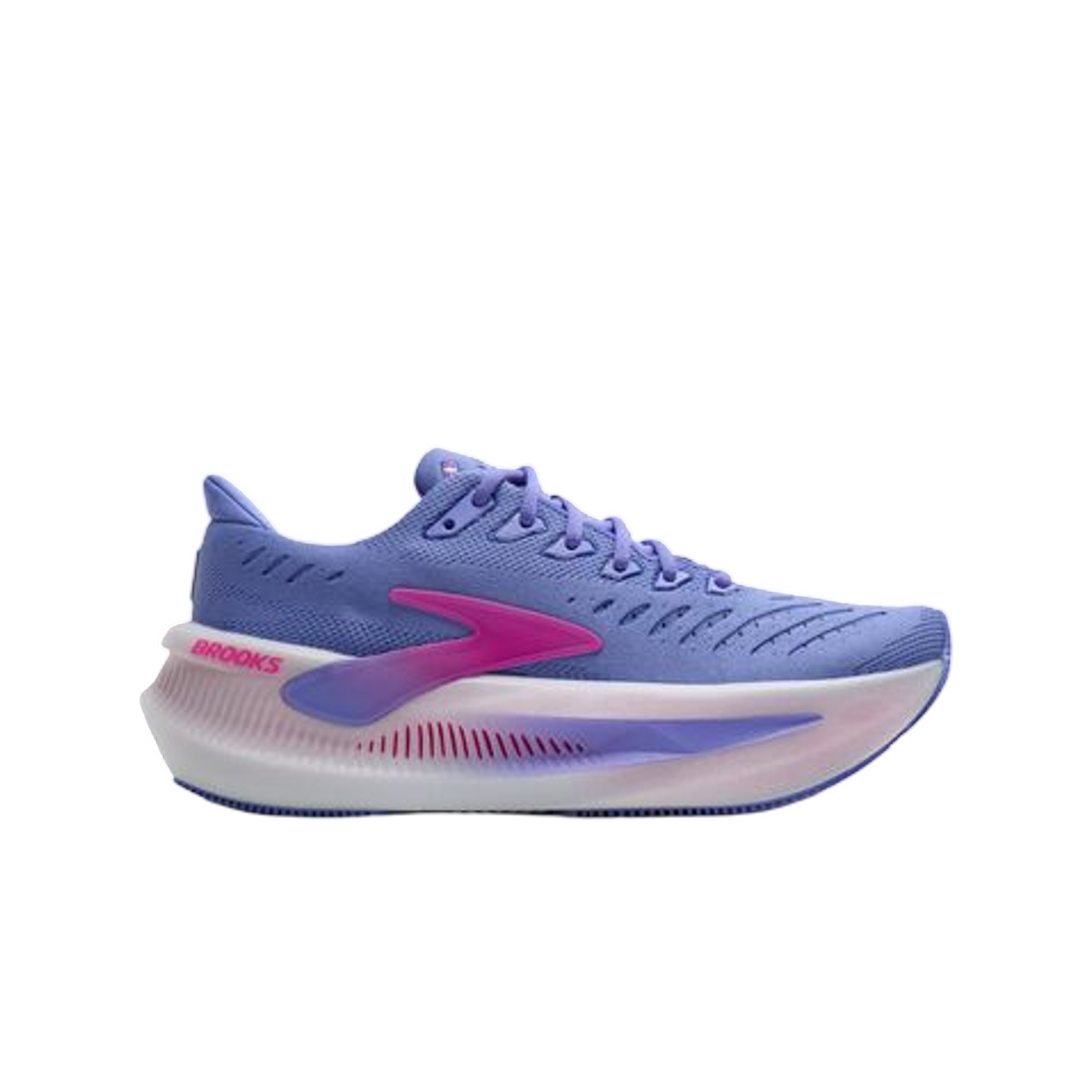 (W) 브룩스 러닝 글리세린 맥스 2 블레이징 벨 핑크 화이트 - B 미디움((W) Brooks Running Glycerin Max 2 Blazing Bell Pink White - B Medium) - 1