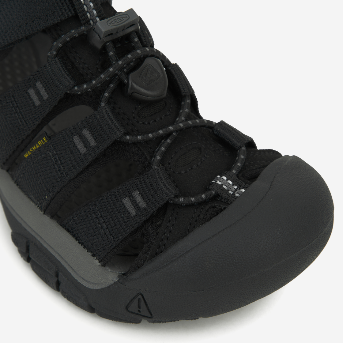 (키즈) 킨 뉴포트 H2 블랙 옐로우((Kids) Keen Newport H2 Black Yellow) - 7
