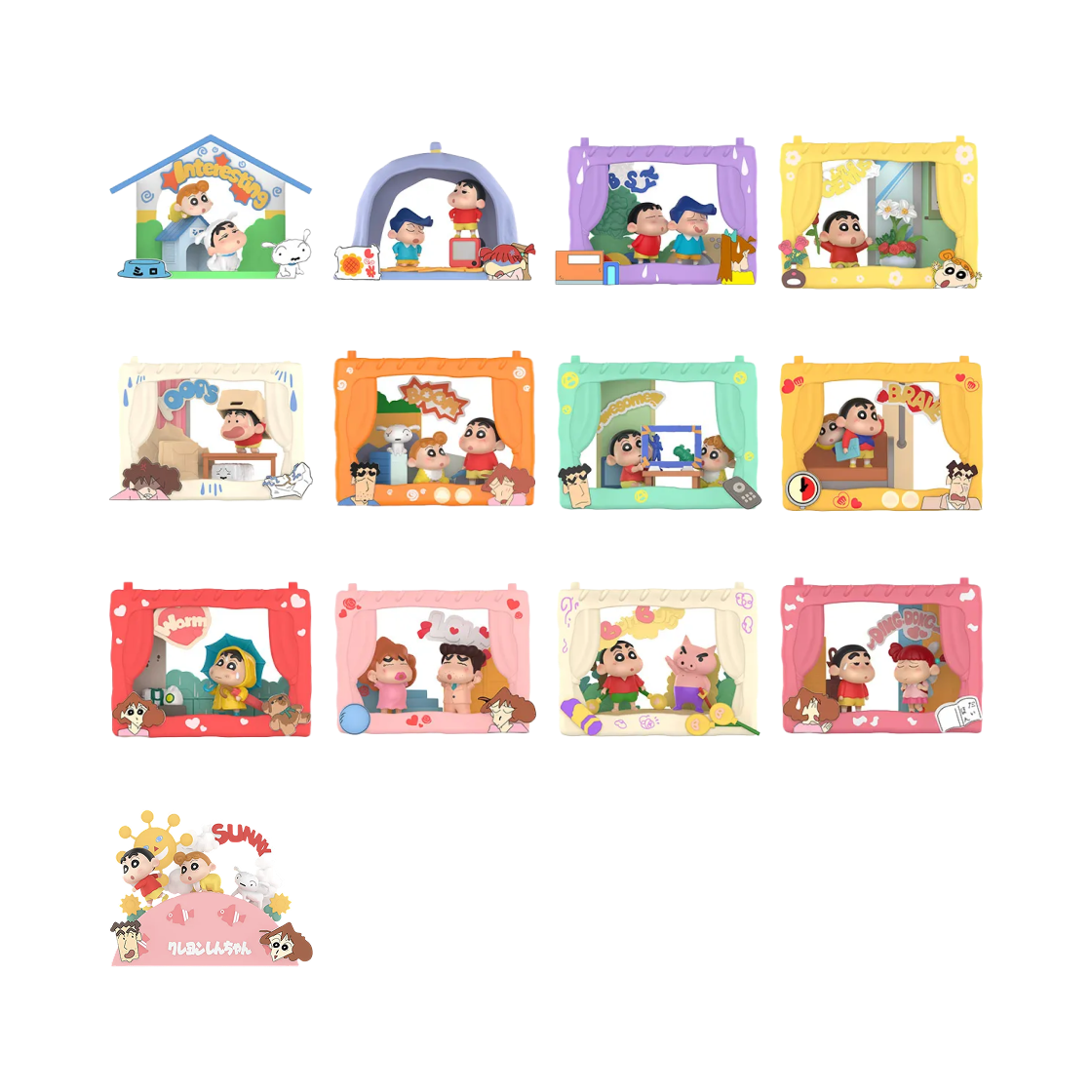 팝마트 짱구는 못말려 동심 극장 시리즈 미개봉 랜덤박스 (12개입)(Pop Mart Crayon Shin-Chan Inner-Child Theatre Series Figures Sealed Case (12 Blind Boxes)) - 2
