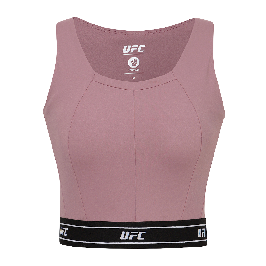 유에프씨 스포츠 액티브 슬림핏 브라탑 로즈 와인(UFC SPORT Active Slim Fit Bra Top Rose Wine) - 1