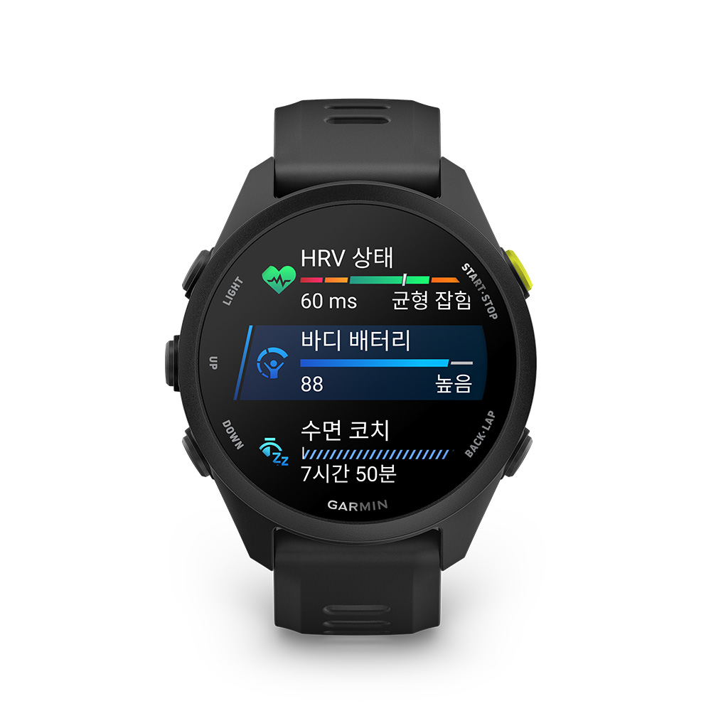 가민 포러너 70 블랙 러닝 GPS 스마트워치(Garmin Forerunner 70, GPS, Black, TWN/KOR/SEA,AB5206_010-04307-10) - 2