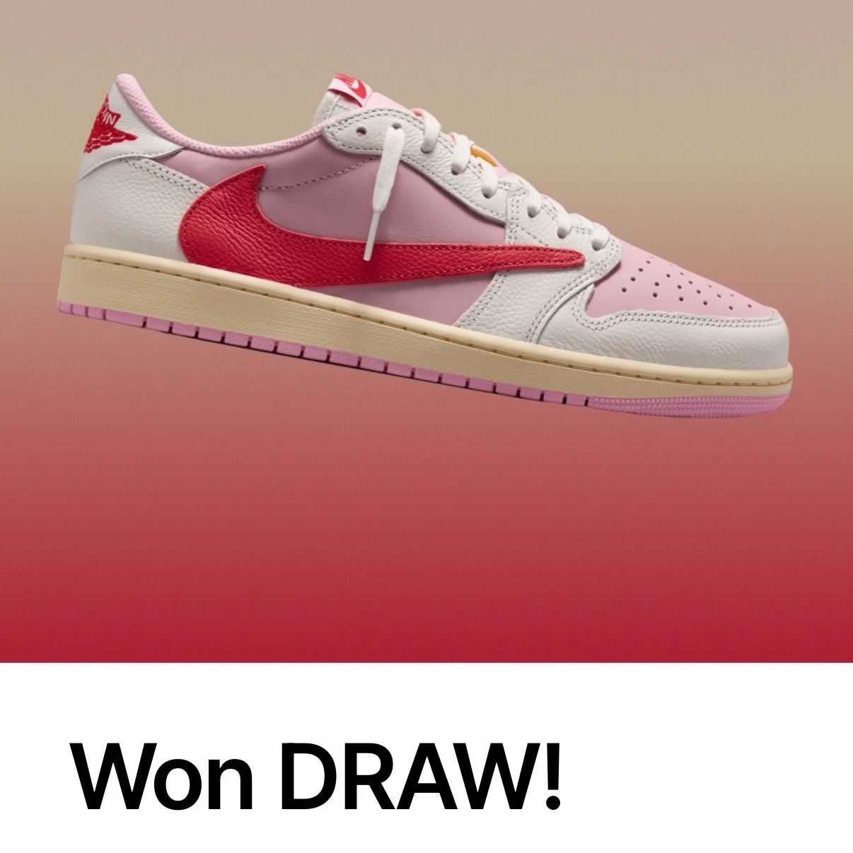 Jordan 1 x Travis Scott Retro Low OG SP Sail Tropical Pink 착용 스타일