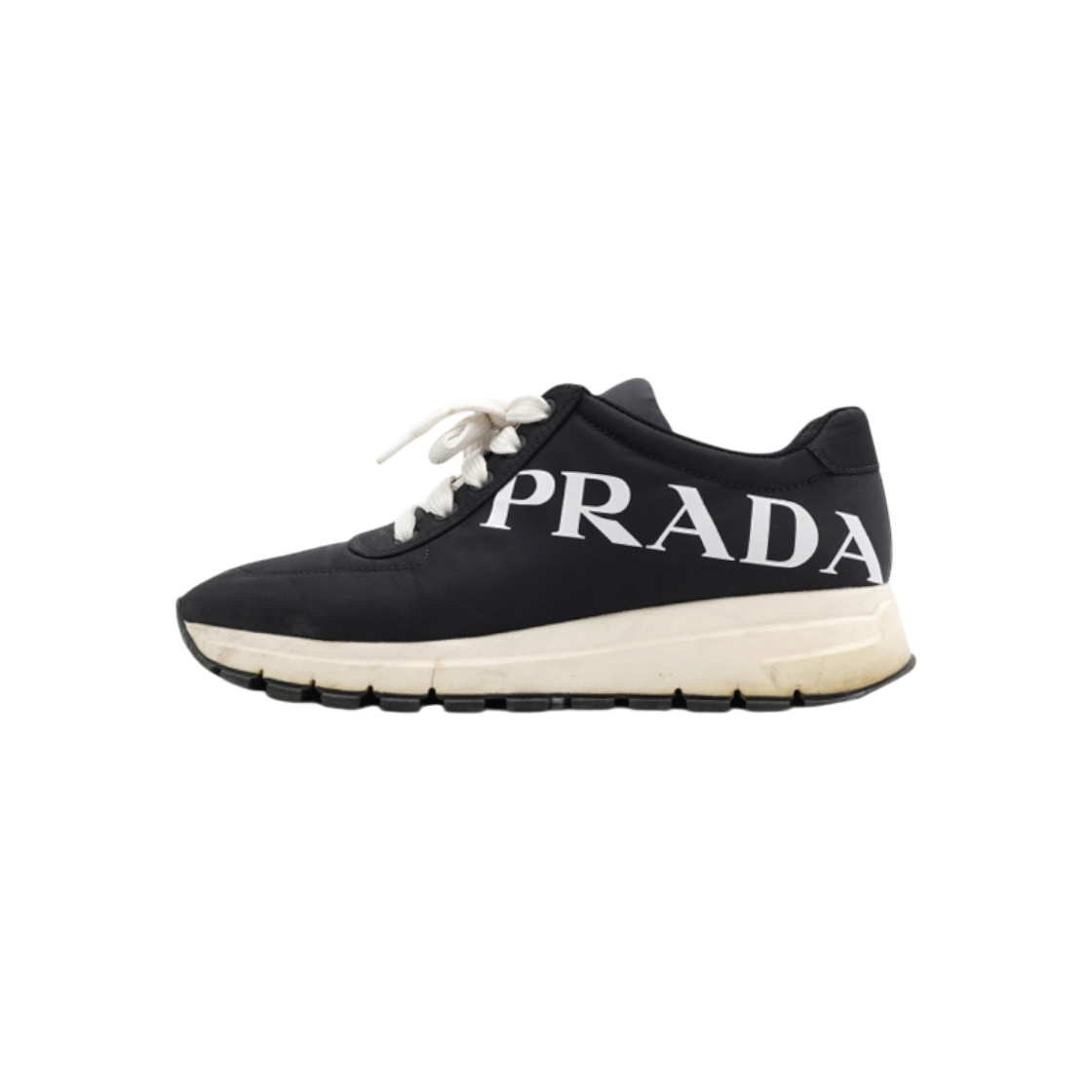 프라다 1E552L 블랙 나일론 개버딘 로우 여성 스니커즈aa53634(Prada Black Nylon Gabardine Low Top Sneakers)