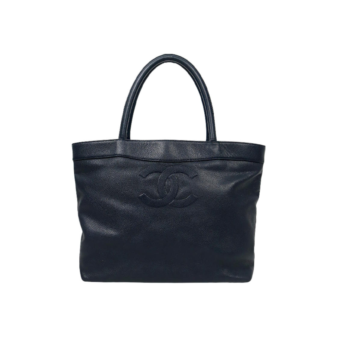 ITGOJ8DW36IF Chanel Navy Caviar Tote Bag