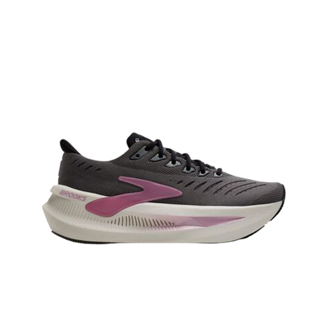 (W) 브룩스 러닝 글리세린 맥스 2 그레이 코코넛 메탈릭 - B 미디움((W) Brooks Running Glycerin Max 2 Grey Coconut Metallic - B Medium) - 1