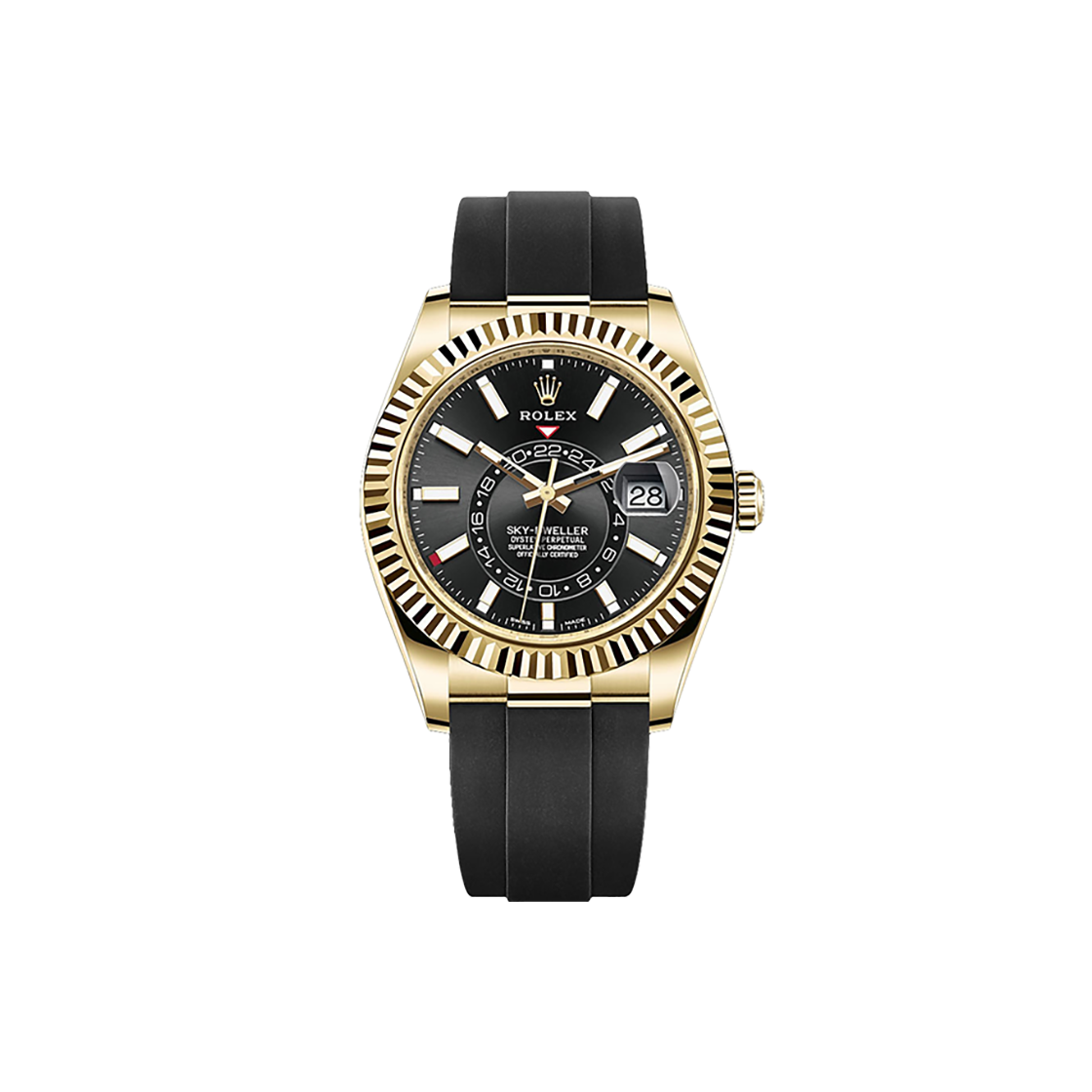 롤렉스 스카이드웰러 42-326238 블랙 바 오이스터플렉스 NO.7981(Rolex Sky-Dweller Black Dial Oysterflex No. 7981)