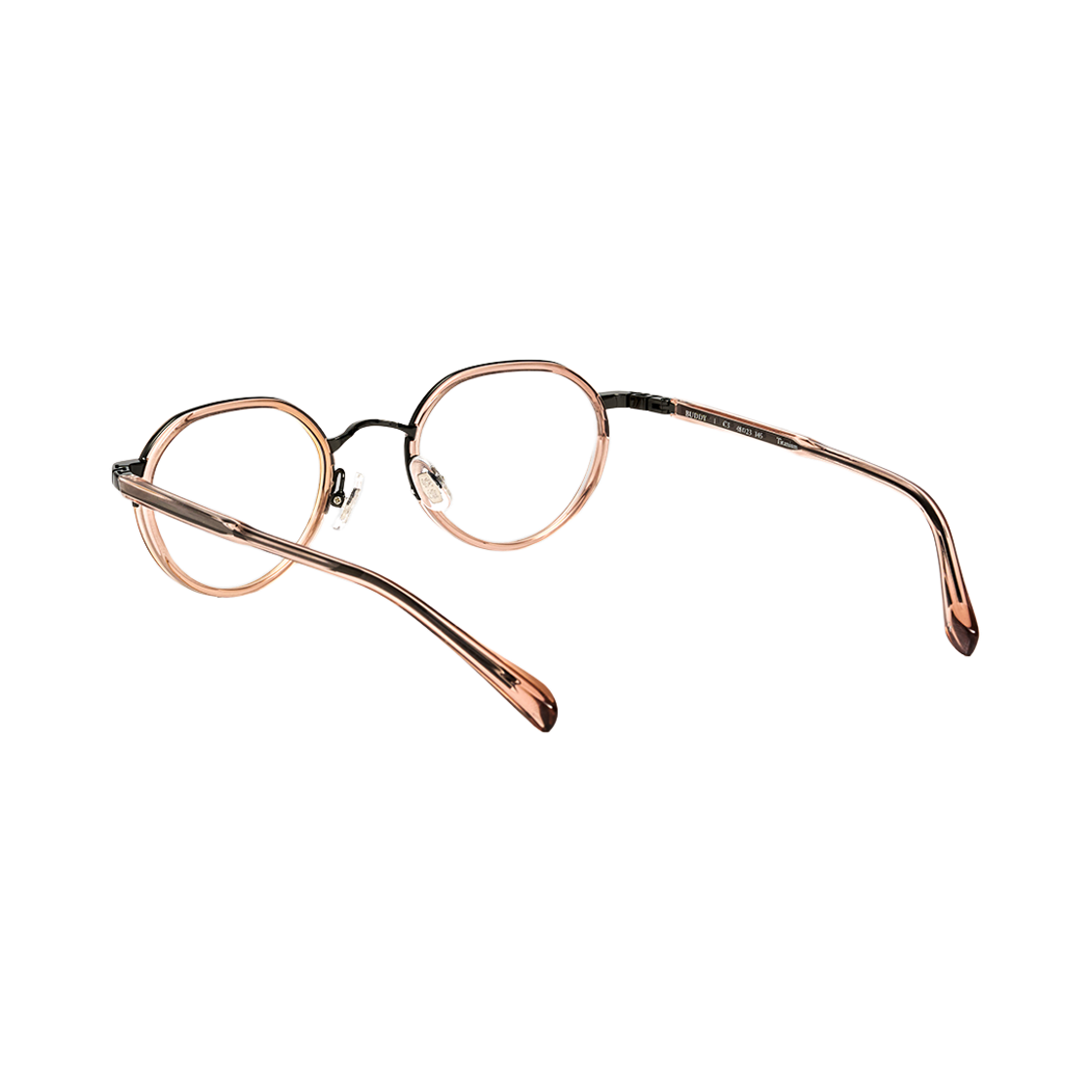 테츠오아이웨어 버디 콤비테 C3 핑크 & 로즈 골드(TETSUO EYEWEAR Buddy C3 Pink & Rose gold) - 3
