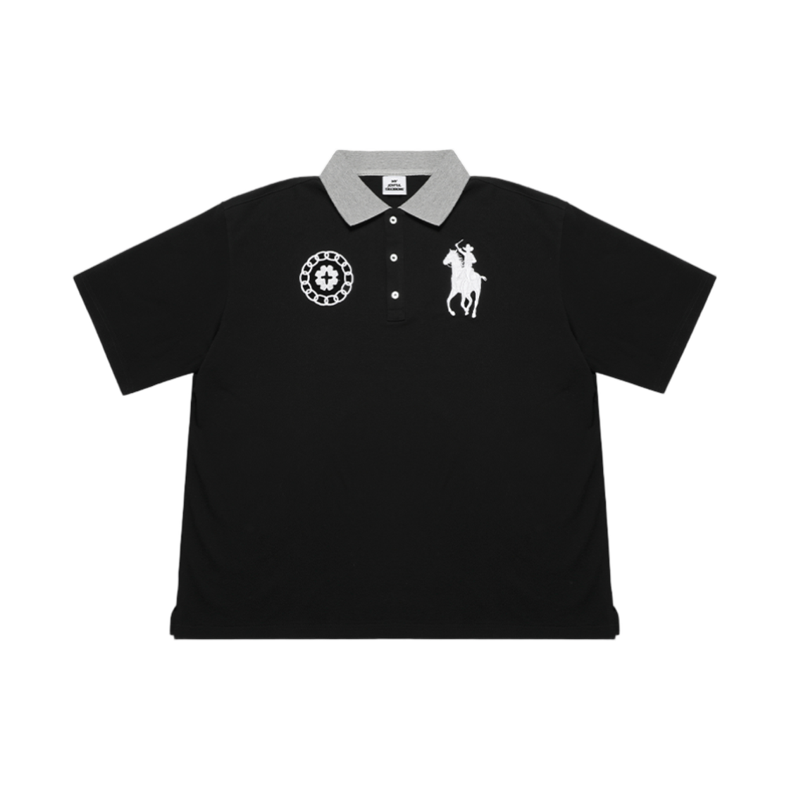 엠제이디 오버사이즈 카우보이 폴로 블랙(MJD Oversized Cowboy Polo Black)