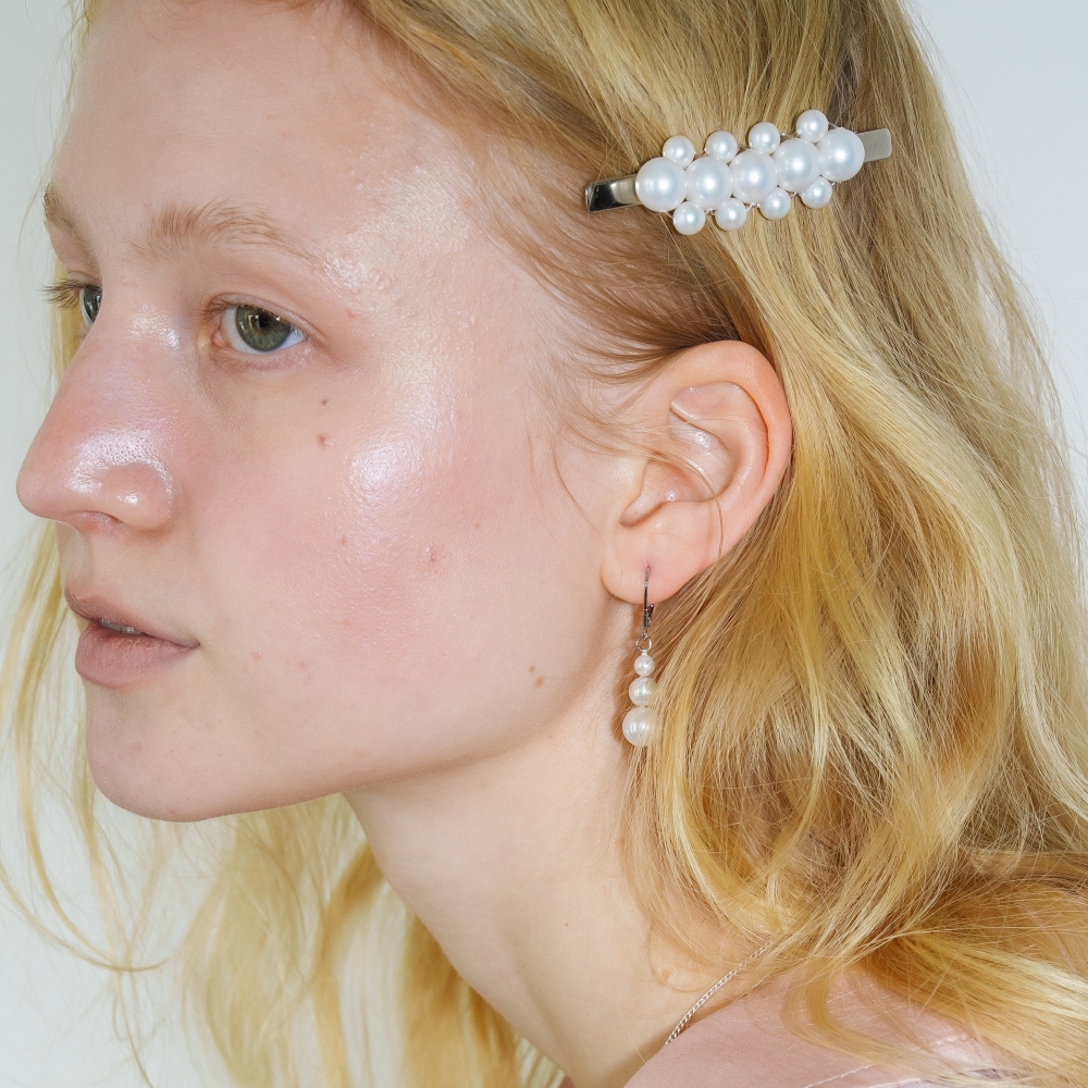 러브미몬스터 볼드 무드 원석 헤어핀 화이트(lovememonster Bold Mood Gem Hair Pin WHITE) - 3
