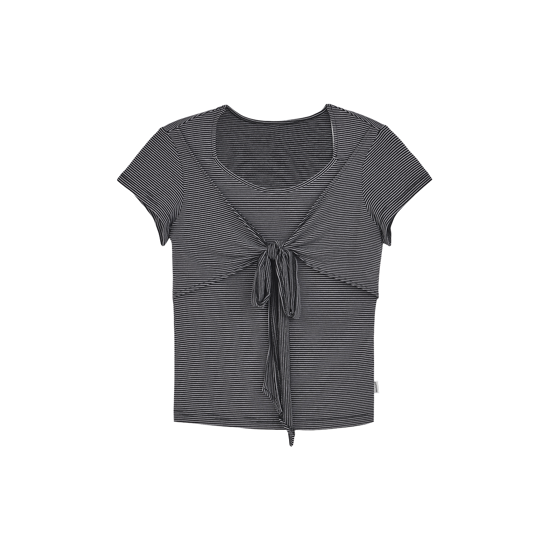 LOTS2RSW010OBK LOTS YOU Twisty Half Sleeve Tee Black
