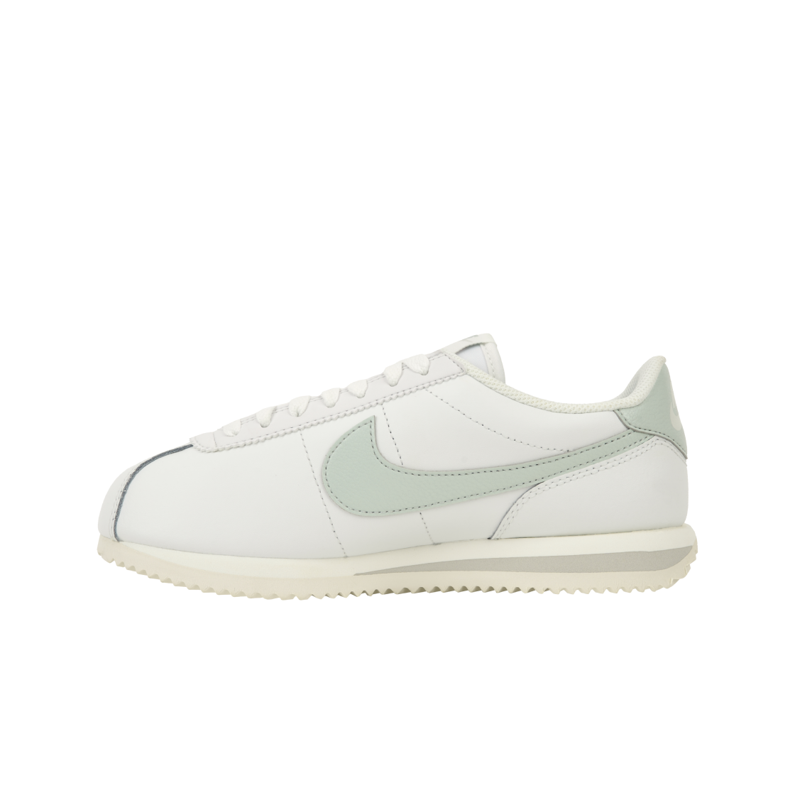 (W) 나이키 코르테즈 레더 서밋 화이트 라이트 실버((W) Nike Cortez Leather Summit White Light Silver) - 3