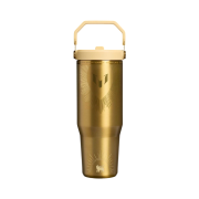 Stanley x Messi The IceFlow Flip Straw 2.0 Tumbler 887ml Messi Legacy Gold